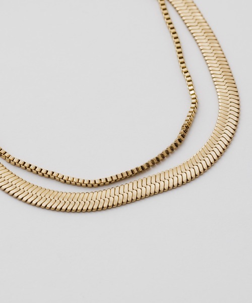 ciite' surgical stainless(シーテサージカルステンレス)の「【 金属アレルギー対応 】 2連スネークチェーンブレスレット サージカルステンレス(ブレスレット・レディース・シルバー/ゴールド・FREE)」の12枚目の写真