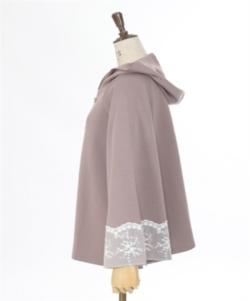 axes femme（アクシーズファム）の「ダンボールニットポンチョ（カーディガン/ボレロ・レディース・カーキ/チャコール/モカ・FREE）」の16枚目の写真