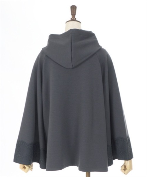 axes femme（アクシーズファム）の「ダンボールニットポンチョ（カーディガン/ボレロ・レディース・カーキ/チャコール/モカ・FREE）」の6枚目の写真