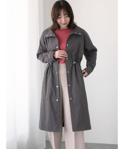 【セール】【撥水/防花粉/丈が選べる】スタンドドロストコート（その他アウター）｜Te chichi TERRASSE（テチチテラス）