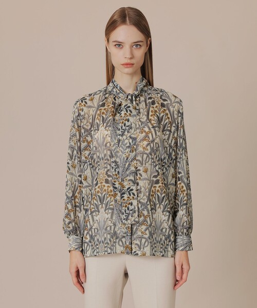 【セール】【婦人画報掲載】ボタニカルウォールプリントブラウス（シャツ/ブラウス）｜MACKINTOSH LONDON（マッキントッシュ ロンドン）
