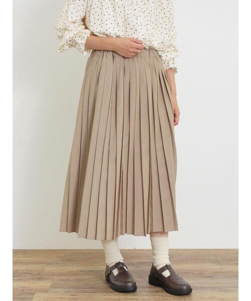 Samansa Mos2（サマンサ モスモス）の「【帯電防止】TR無地プリーツ