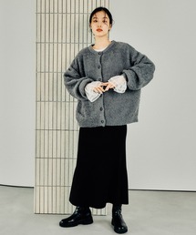 LEPSIM | ニットカーディガン＊フレアスカート《2点セット》　144101(ワンピース)