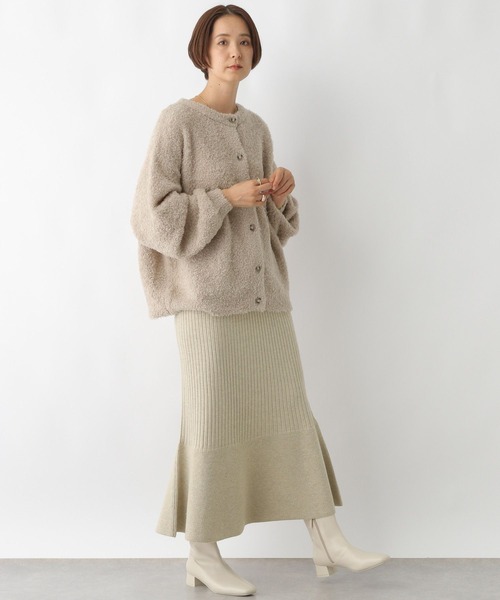 LEPSIM（レプシィム）の「ニットカーディガン＊フレアスカート《2点セット》　144101（ワンピース・レディース・チャコールグレー/アイボリー/ブラック・FREE）」の13枚目の写真