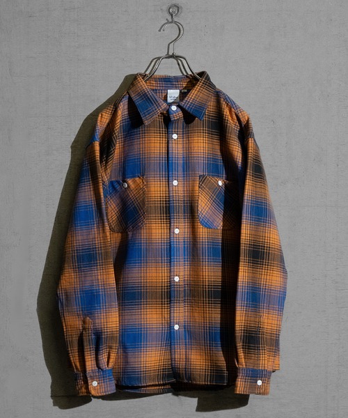 JOHN'S CLOSET(ジョンズクローゼット)の「【q】ヘビーネルチェックシャツ(シャツ/ブラウス・メンズ・グリーン系/オレンジ系/ブラック系/ブルー系/イエロー系・MEDIUM/LARGE/X-LARGE)」の21枚目の写真
