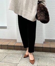 【WEB限定】ストレッチサイドタックパンツ