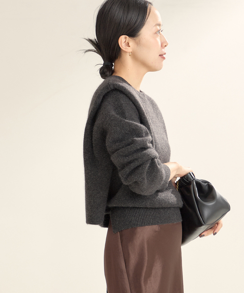 【タグ付き】 リアムプラージュ 24AW アンゴラMIXカタPADプルオーバー タグ付き】 リアムプラージュ 24AW アンゴラMIXカタPADプルオーバー