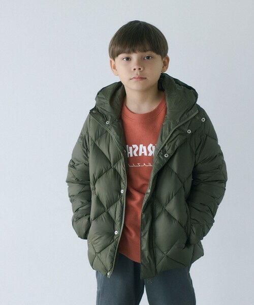 TAION＞ シティ フード ダウンジャケット / キッズ 140cm-150cm