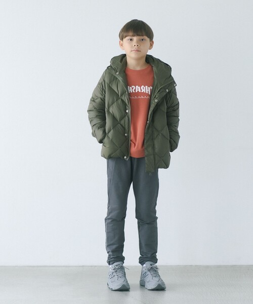 TAION＞ シティ フード ダウンジャケット / キッズ 140cm-150cm
