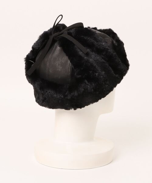 PAGEBOY(ページボーイ)の「ヴィンテージフライトキャップ(キャップ・レディース・ブラック/ブラウン・FREE)」の19枚目の写真