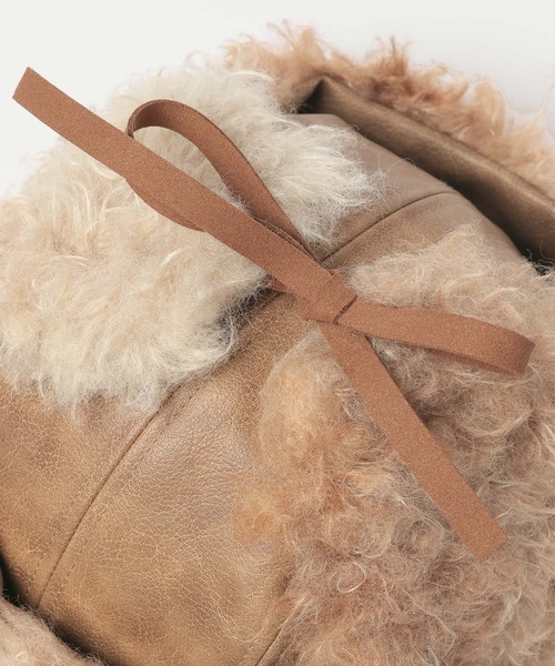 PAGEBOY(ページボーイ)の「ヴィンテージフライトキャップ(キャップ・レディース・ブラック/ブラウン・FREE)」の17枚目の写真