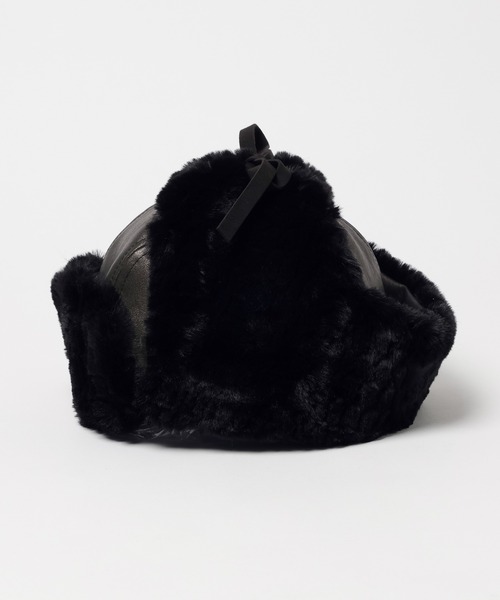 PAGEBOY(ページボーイ)の「ヴィンテージフライトキャップ(キャップ・レディース・ブラック/ブラウン・FREE)」の8枚目の写真