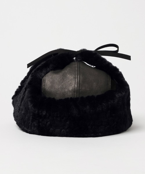 PAGEBOY(ページボーイ)の「ヴィンテージフライトキャップ(キャップ・レディース・ブラック/ブラウン・FREE)」の9枚目の写真