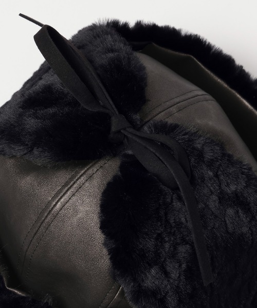 PAGEBOY(ページボーイ)の「ヴィンテージフライトキャップ(キャップ・レディース・ブラック/ブラウン・FREE)」の14枚目の写真