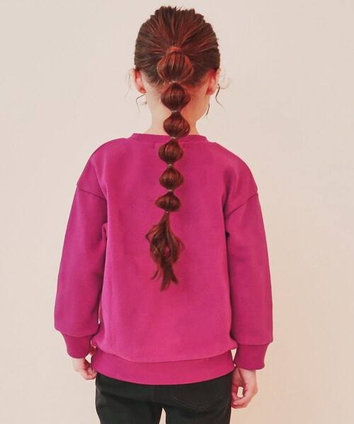 THE SHOP TK （ザ ショップ ティーケー ）の「◆【110-150/裏起毛】ぷっくりロゴプルオーバー/洗濯機OK（スウェット・キッズ・ネイビー/ブラック/ピンク系その他・11/12/13/14/15 ）」の7枚目の写真