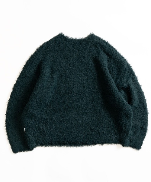 MUHET(ミュエータ)の「フェザーヤーンクマニット(ニット/セーター・レディース・ネイビー/グリーン・X-LARGE/MEDIUM)」の12枚目の写真