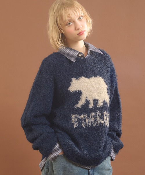 セール】フェザーヤーンクマニット（ニット/セーター）｜MUHET