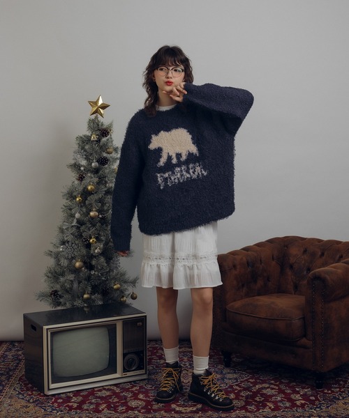 セール】フェザーヤーンクマニット（ニット/セーター）｜MUHET