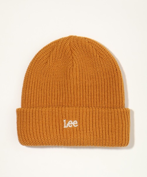 Lee（リー）の「【Lee/リー】LE 3D EMB WATCH ACRYLIC / ロゴ刺繍 リブ編みニットキャップ/ビーニー（ニットキャップ/ビーニー・メンズ・ライトベージュ/ブラック×ホワイト/ピンク/グリーン/グレー/ブラウン/ブラック・FREE）」の5枚目の写真