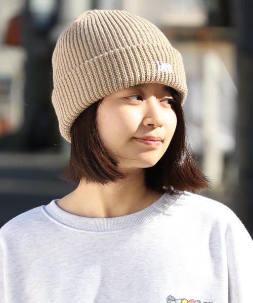 Lee（リー）の「【Lee/リー】LE 3D EMB WATCH ACRYLIC / ロゴ刺繍 リブ編みニットキャップ/ビーニー（ニットキャップ/ビーニー・メンズ・ライトベージュ/ブラック×ホワイト/ピンク/グリーン/グレー/ブラウン/ブラック・FREE）」の17枚目の写真