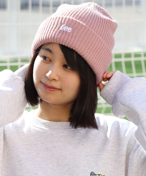 Lee（リー）の「【Lee/リー】LE 3D EMB WATCH ACRYLIC / ロゴ刺繍 リブ編みニットキャップ/ビーニー（ニットキャップ/ビーニー・メンズ・ライトベージュ/ブラック×ホワイト/ピンク/グリーン/グレー/ブラウン/ブラック・FREE）」の21枚目の写真