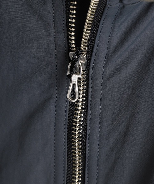 URU（ウル）の「URU / ウル : NYLON FLEECE - ZIP UP BLOUSON : 24FNF01[COR]（ブルゾン・メンズ・グレー系その他・2）」の10枚目の写真