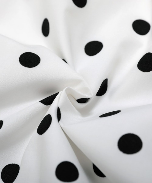 MERAKI（メラキ）の「ドットパフスリーブペプラムブラウス（シャツ/ブラウス・レディース・ブラック/ホワイト・FREE）」の11枚目の写真
