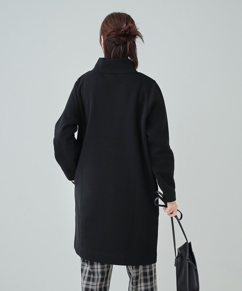 SHOO・LA・RUE(シューラルー)の「◆【S-LL】裏起毛であったか スタンドカラーコクーンチュニック【SHOO WARM】(チュニック・レディース・ブルーグリーン/ブラック/チャコールグレー・01/02/03/04)」の5枚目の写真