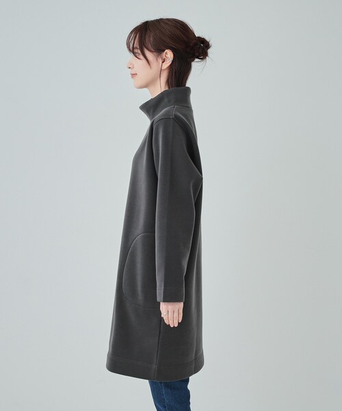SHOO・LA・RUE(シューラルー)の「◆【S-LL】裏起毛であったか スタンドカラーコクーンチュニック【SHOO WARM】(チュニック・レディース・ブルーグリーン/ブラック/チャコールグレー・01/02/03/04)」の17枚目の写真
