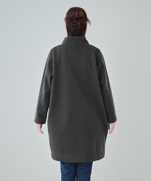 SHOO・LA・RUE(シューラルー)の「◆【S-LL】裏起毛であったか スタンドカラーコクーンチュニック【SHOO WARM】(チュニック・レディース・ブルーグリーン/ブラック/チャコールグレー・01/02/03/04)」の18枚目の写真