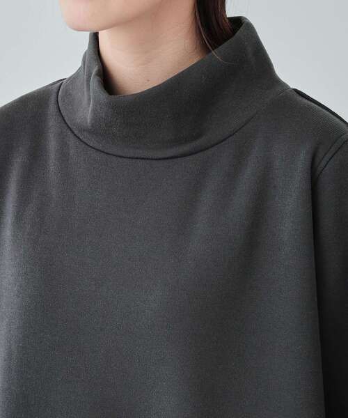 SHOO・LA・RUE(シューラルー)の「◆【S-LL】裏起毛であったか スタンドカラーコクーンチュニック【SHOO WARM】(チュニック・レディース・ブルーグリーン/ブラック/チャコールグレー・01/02/03/04)」の19枚目の写真