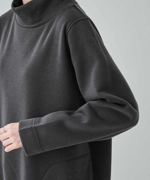 SHOO・LA・RUE(シューラルー)の「◆【S-LL】裏起毛であったか スタンドカラーコクーンチュニック【SHOO WARM】(チュニック・レディース・ブルーグリーン/ブラック/チャコールグレー・01/02/03/04)」の20枚目の写真