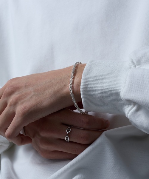 SILVER925 TWIST CHAIN BRACELET/シルバー/ブレス MAISON CLUB】Twist Chain Bracelet /Silver925/ KUN