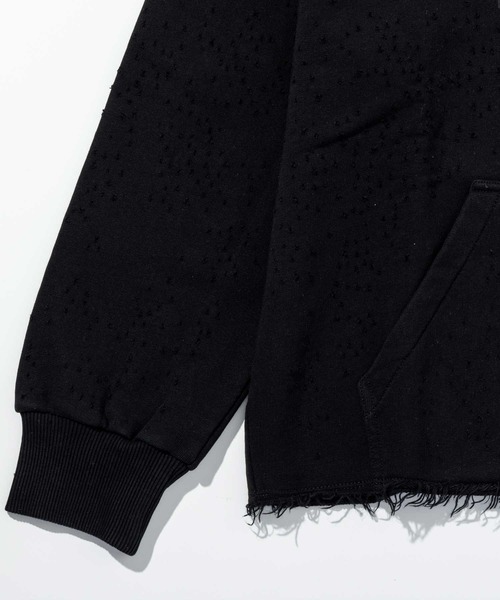 MM6 Maison Margiela（ｴﾑｴﾑｼｯｸｽ ﾒｿﾞﾝ ﾏﾙｼﾞｪﾗ）の「MM6 Maison Margiela(エムエムシックス メゾン マルジェラ)Kids & Junior ブランドロゴフーディーパーカープルオーバー（スウェット・キッズ・ライトグリーン/ブラック・16Y/14Y/12Y）」の5枚目の写真