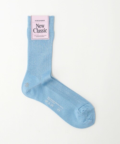 MARCOMONDE（マルコモンド）の「＜MARCOMONDE＞グリッター リブ ソックス（ソックス/靴下・レディース・ブラック/ライトブルー/シルバー/ワイン/ブラウン系・FREE）」の4枚目の写真