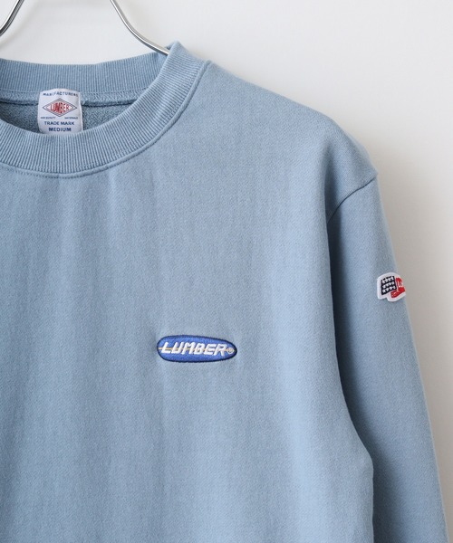 LUMBER（ランバー）の「刺繍スウェット（スウェット・メンズ・アイボリー/ライトブルー/ブラック・M/L/XL）」の15枚目の写真
