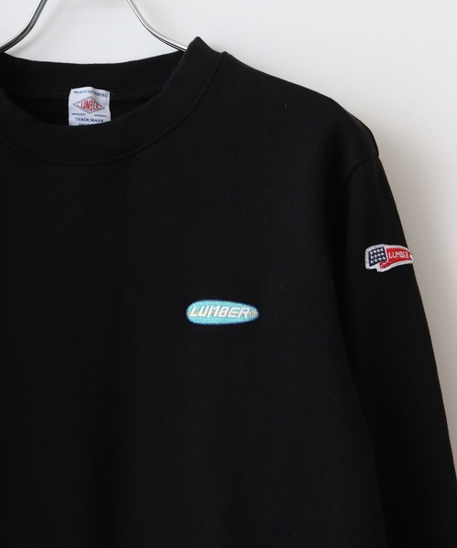 LUMBER（ランバー）の「刺繍スウェット（スウェット・メンズ・アイボリー/ライトブルー/ブラック・M/L/XL）」の14枚目の写真