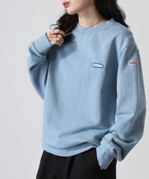 LUMBER（ランバー）の「刺繍スウェット（スウェット・メンズ・アイボリー/ライトブルー/ブラック・M/L/XL）」の9枚目の写真