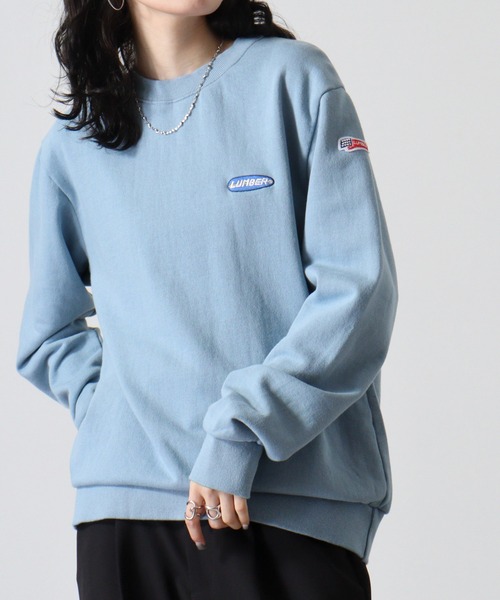 LUMBER（ランバー）の「刺繍スウェット（スウェット・メンズ・アイボリー/ライトブルー/ブラック・M/L/XL）」の10枚目の写真