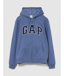 GAP（ギャップ）の「リラックス GAPロゴ ジップアップパーカー(ユニセックス)（パーカー）」