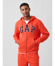 GAP（ギャップ）の「リラックス GAPロゴ ジップアップパーカー(ユニセックス)（パーカー）」