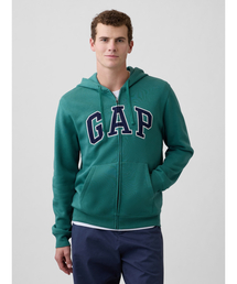 GAP（ギャップ）の「リラックス GAPロゴ ジップアップパーカー(ユニセックス)（パーカー）」