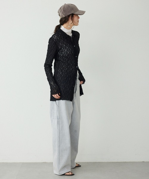 Whim Gazette（ウィムガゼット）の「【GEMINI】ペインターデニムパンツ（デニムパンツ・レディース・ライトグレー・36/38）」の18枚目の写真