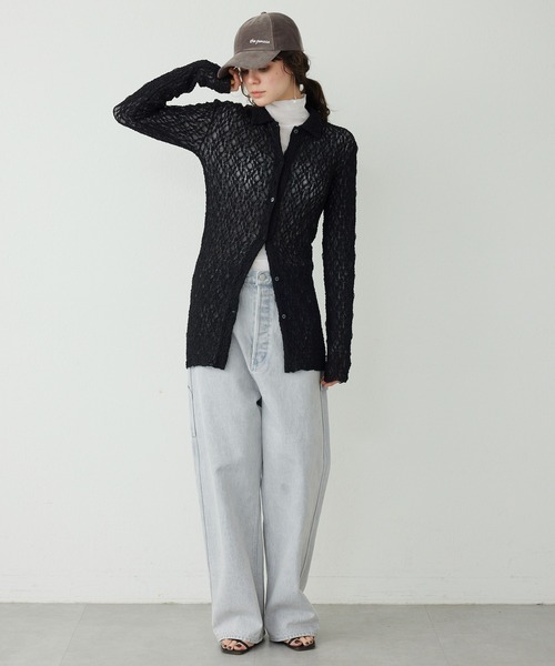 Whim Gazette（ウィムガゼット）の「【GEMINI】ペインターデニムパンツ（デニムパンツ・レディース・ライトグレー・36/38）」の19枚目の写真