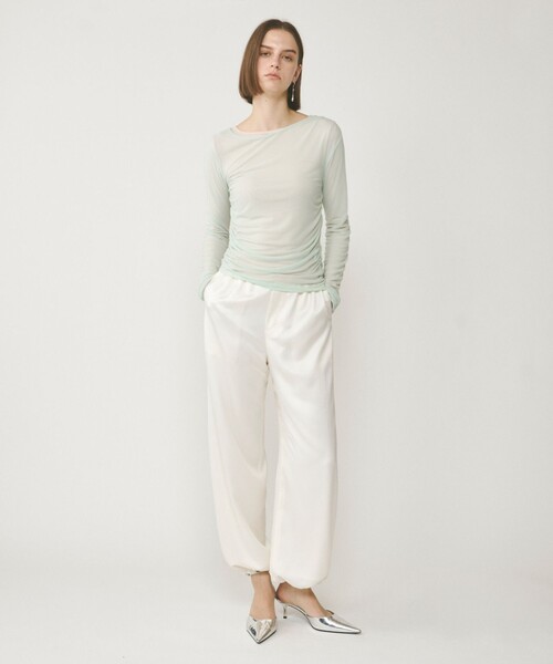 Diagram（ダイアグラム）の「レイヤードカットトップ（Tシャツ/カットソー・レディース・ブラック/ライトグリーン/ホワイト・36）」の5枚目の写真