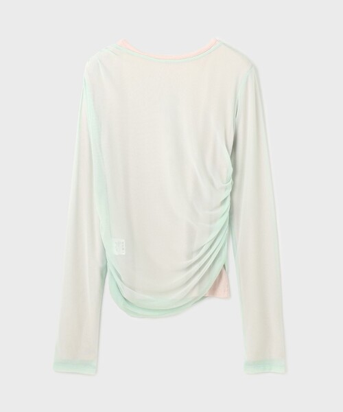 Diagram（ダイアグラム）の「レイヤードカットトップ（Tシャツ/カットソー・レディース・ブラック/ライトグリーン/ホワイト・36）」の13枚目の写真