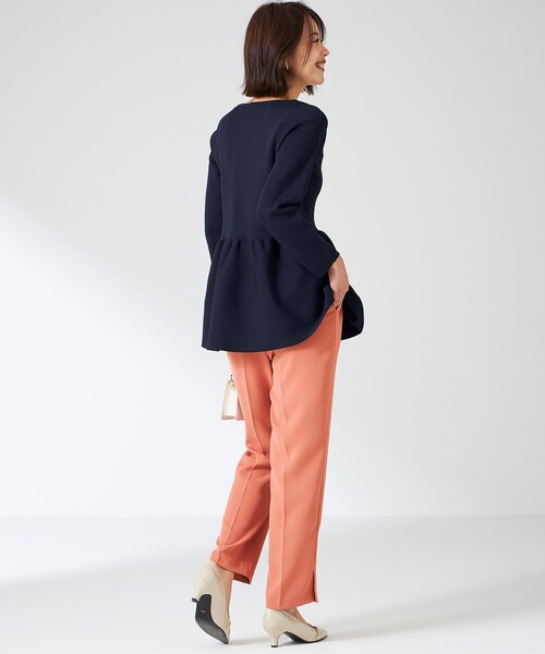 ANY SIS(エニィスィス)の「【洗える】スポンディッシュペプラム ニット(ニット/セーター・レディース・ネイビー系/ホワイト系2/オレンジ系/ブラック系2/ライトグリーン系/ブルー系・0)」の17枚目の写真