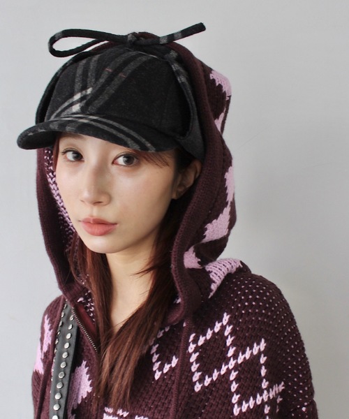 SANSeLF（サンセルフ）の「２WAY フライトキャップ【SANSeLF】sana24a023（キャップ・レディース・チャコールグレー/グレー/ベージュ・FREE）」の16枚目の写真