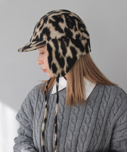 SANSeLF（サンセルフ）の「２WAY フライトキャップ【SANSeLF】sana24a023（キャップ・レディース・チャコールグレー/グレー/ベージュ・FREE）」の12枚目の写真