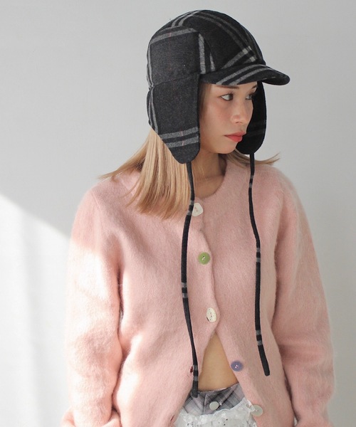 SANSeLF（サンセルフ）の「２WAY フライトキャップ【SANSeLF】sana24a023（キャップ・レディース・チャコールグレー/グレー/ベージュ・FREE）」の9枚目の写真